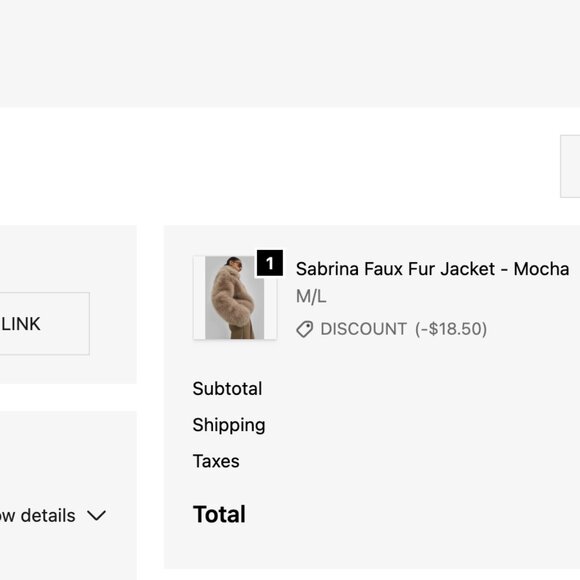 Frankie Shop Sabrina Faux Fur Jacket Mocha - Picture 3 of 6